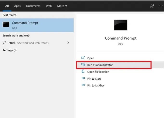 select-run-as-administrator- كيفية تمكين أو تعطيل حساب المسؤول في نظام التشغيل Windows 10