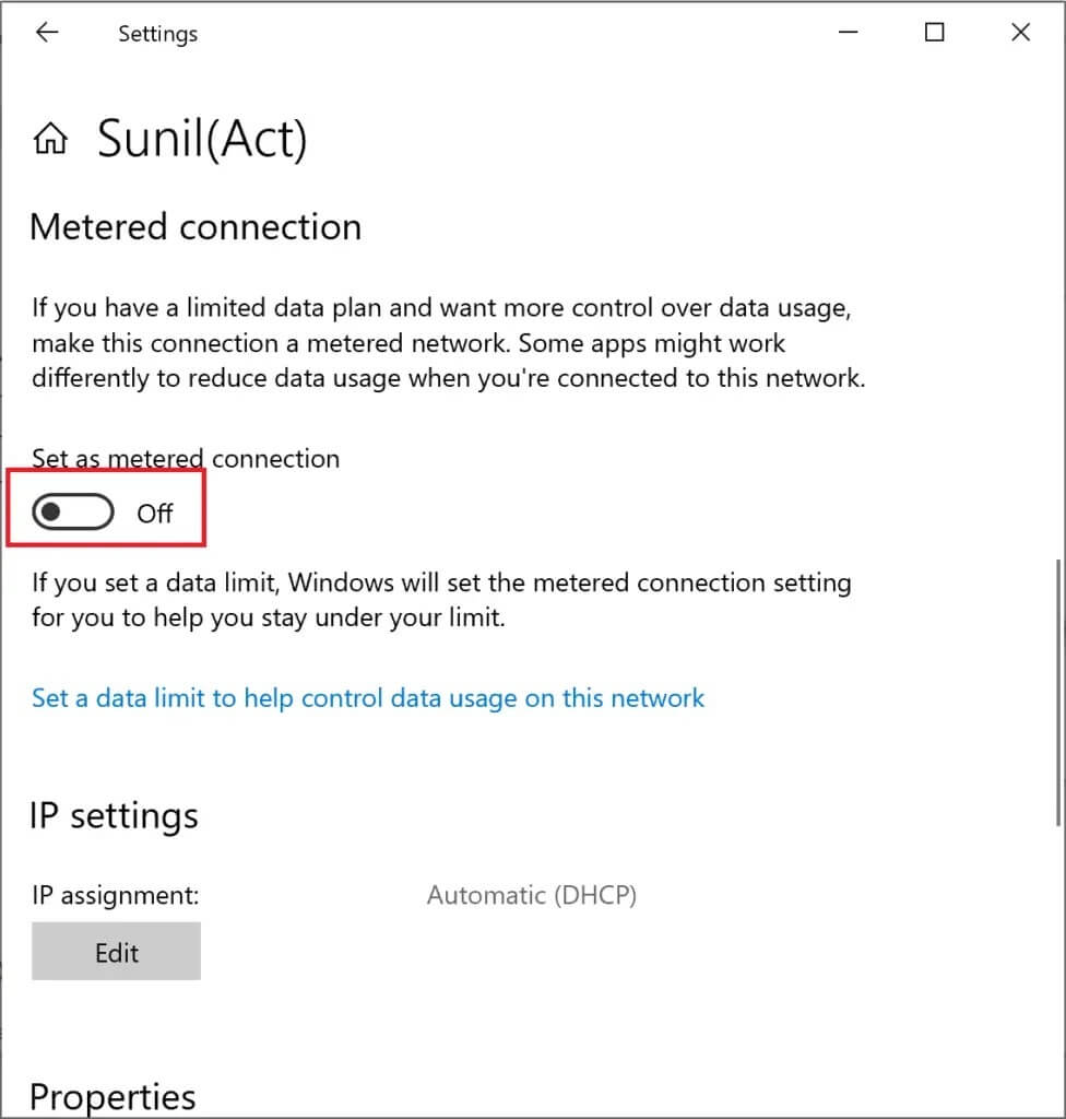 turn-the-toggle-off-next-to-set-as-metered-connect-976x1024-1 كيفية إصلاح مشكلة عدم تحديث Windows 10