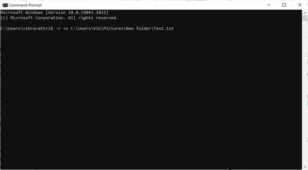 type-the-following-attrib-r-s-drive-lesspathgreater-lessfo-1024x568-1 إصلاح خطأ تحول المجلد إلى القراءة فقط على Windows 10