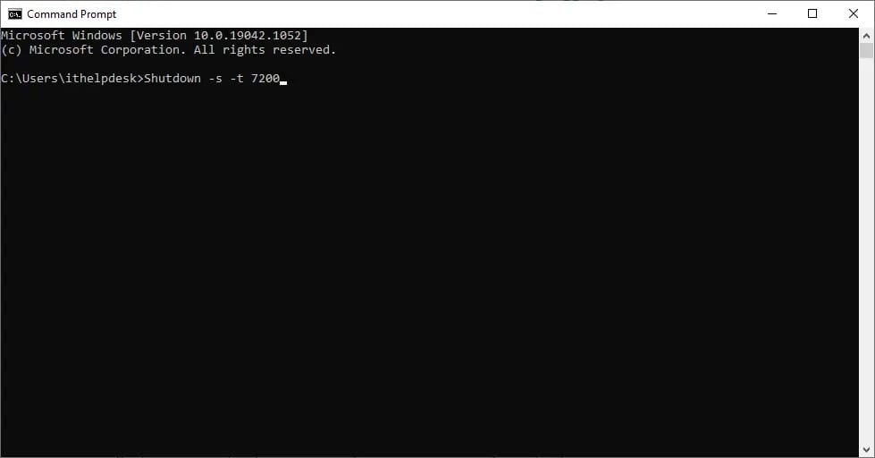 type-the-following-command-in-command-prompt-windo كيفية إنشاء مؤقت نوم Windows 10 على جهاز الكمبيوتر الخاص بك