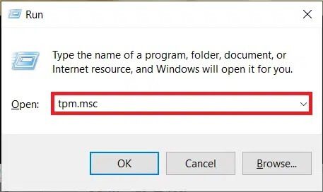 type-tpm-msc-in-the-text-field-and-click-on-the-ok إصلاح خطأ هذا الكمبيوتر لا يمكنه تشغيل Windows 11