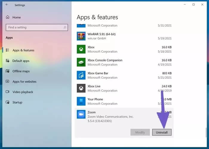 uninstall-zoom-app_935adec67b324b146ff212ec4c69054f أفضل 8 طرق لإصلاح مشاكل Zoom أثناء الاتصال