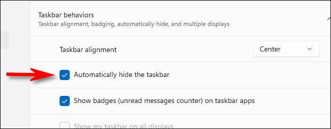 win11_auto_hide_taskbar كيفية إخفاء شريط المهام على Windows 11