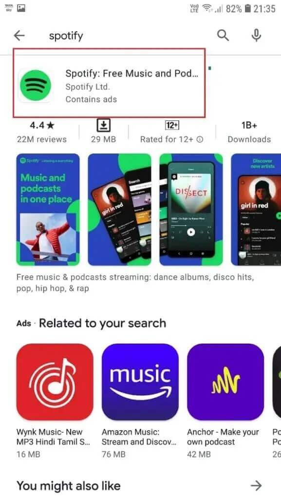 كيفية إصلاح عدم عمل بحث Spotify - %categories