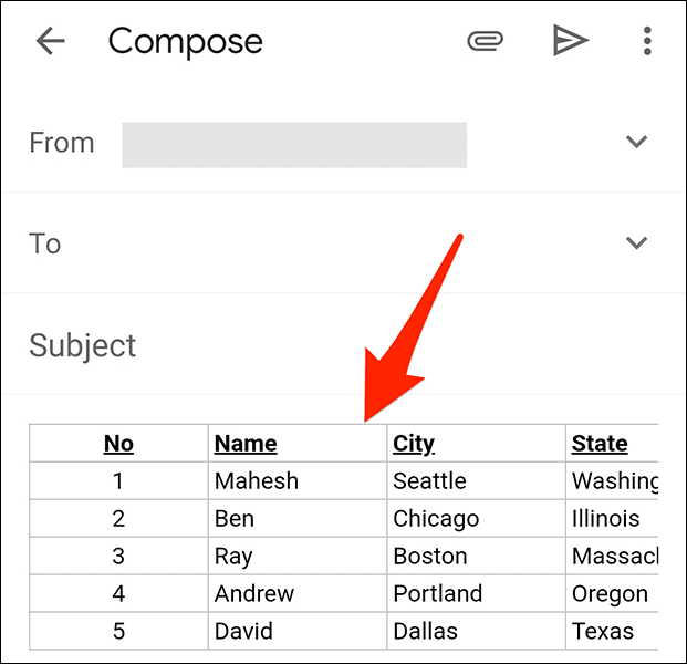 كيفية إضافة جدول إلى بريد إلكتروني في Gmail - %categories