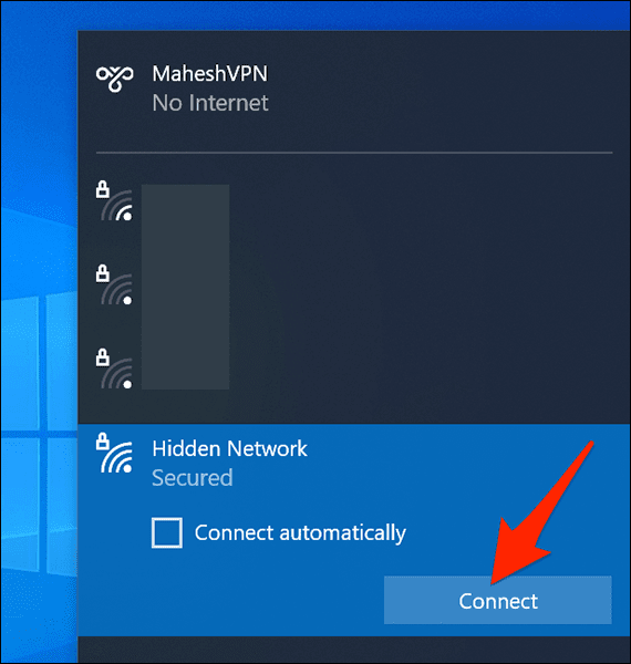 3-connect-hidden-network كيفية الاتصال بشبكة Wifi المخفية على Windows 10