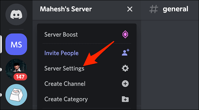 3-server-settings كيفية إضافة بوت إلى Discord