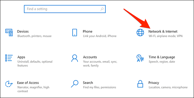 7-network-internet-settings كيفية الاتصال بشبكة Wifi المخفية على Windows 10