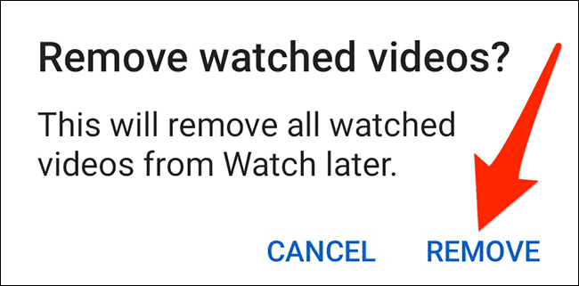 9-youtube-app-clear-watch-later-prompt كيفية مسح قائمة "مشاهدة لاحقًا" على YouTube