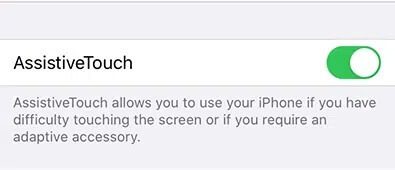 Assitive-touch-iPhone كيفية إصلاح iPhone 7 أو 8 لا يتم إيقاف تشغيله
