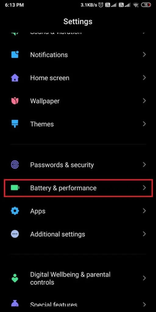 Battery-and-performance-512x1024-1 كيفية إصلاح عدم عمل إشعارات Twitter