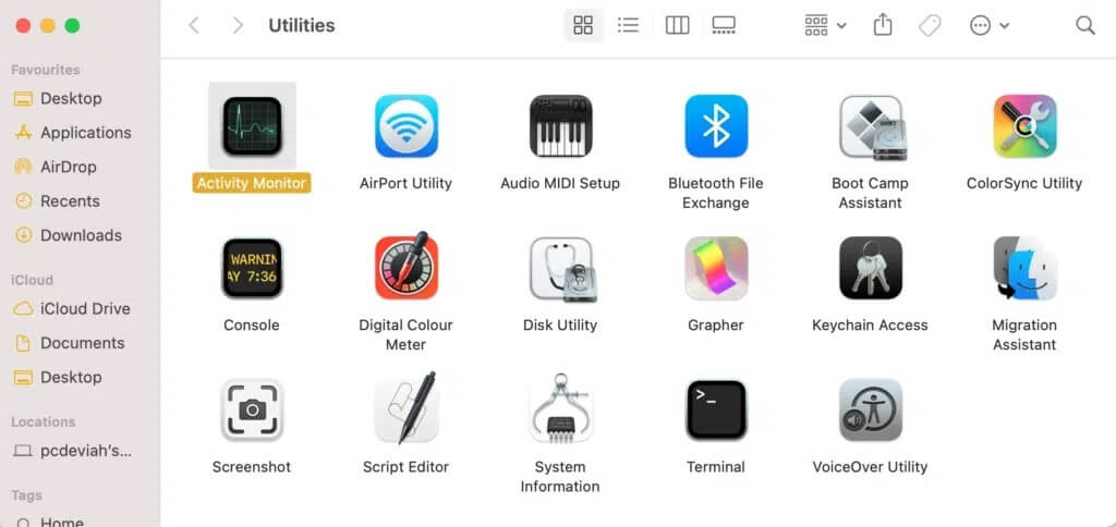 كيفية استخدام مجلد الأدوات المساعدة على Mac - %categories