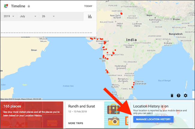 Click-on-Manage-Location-History-button-from-Google-Maps-Timeline-page كيفية البحث عن سجل المواقع الخاص بك على iPhone أو iPad