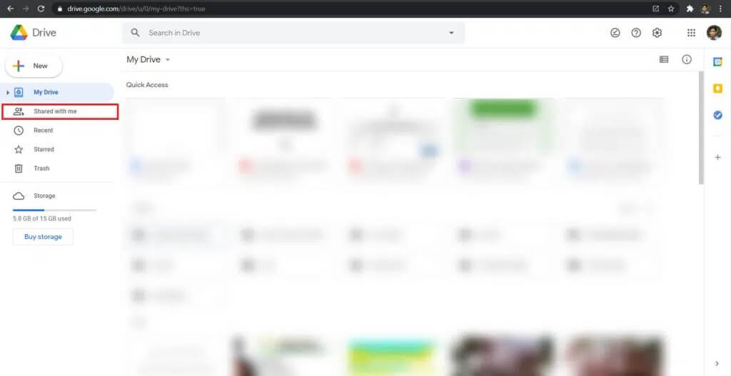 Click-on-Shared-with-me-1024x527-1 كيفية استرداد مستندات Google Docs المحذوفة