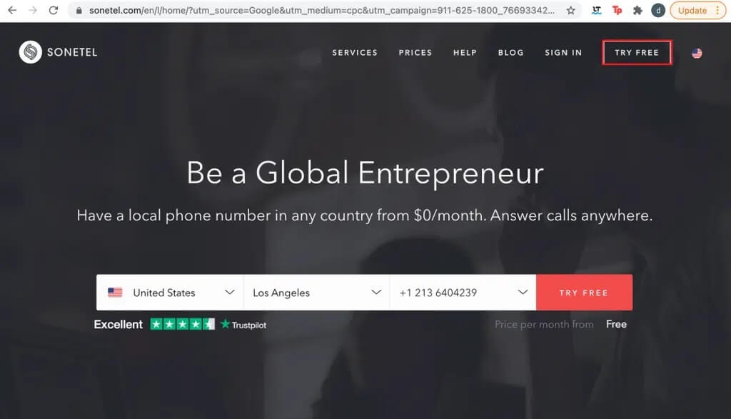 Click-on-Try-Free-1024x587-1 كيفية استخدام حسابين من WhatsApp في هاتف Android واحد