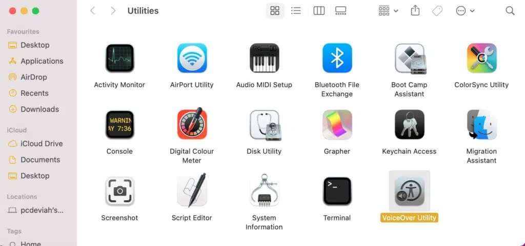 Click-on-VoiceOver-Utility-1024x480-1 كيفية استخدام مجلد الأدوات المساعدة على Mac