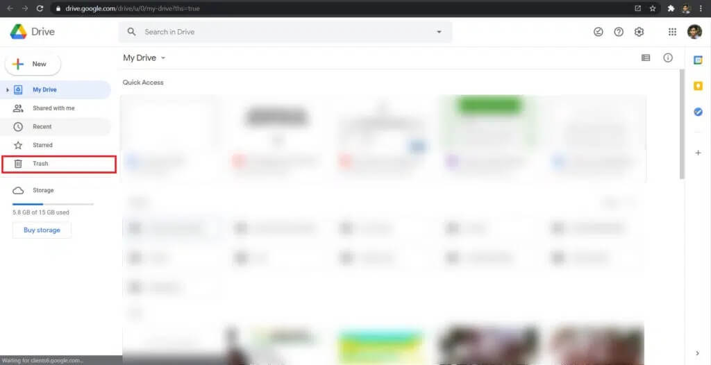 Click-on-the-‘trash-option-1-1024x526-1 كيفية استرداد مستندات Google Docs المحذوفة
