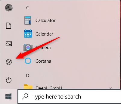 Click-the-Gear-icon. 13 طريقة لفتح تطبيق إعدادات Windows 10