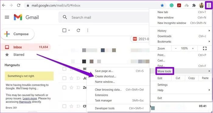 Create-Shortcut-for-Gmail_935adec67b324b146ff212ec4c69054f دليل استخدام وضع عدم الاتصال في Gmail