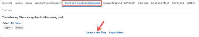 CreateFilterFilterSettings-Gmail كيفية إعادة توجيه رسائل البريد الإلكتروني المحددة تلقائيًا في Gmail