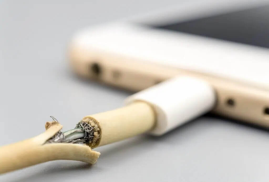 Damaged-Cable-1024x692-1 كيفية إصلاح لا يتم تشغيل Note 4