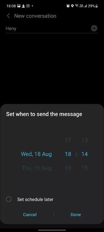 Delayed-Message-on-Samsung-Phone_7c4a12eb7455b3a1ce1ef1cadcf29289 كيفية جدولة الرسائل النصية على Android و iOS