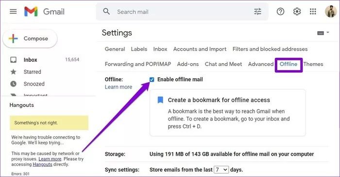 Disable-Gmail-Offline_935adec67b324b146ff212ec4c69054f دليل استخدام وضع عدم الاتصال في Gmail