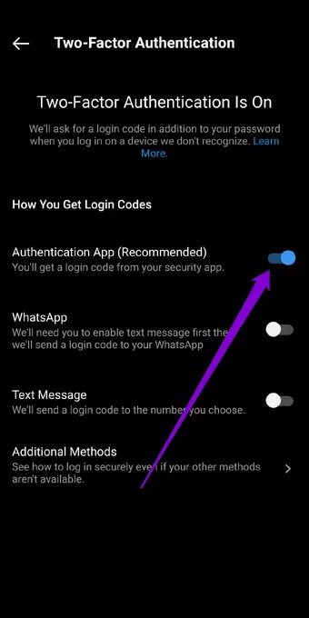 Enable-Two-Factor-Authenticaiton-via-Authenticaion-App_7c4a12eb7455b3a1ce1ef1cadcf29289 كيفية إعداد المصادقة الثنائية (2FA) على Instagram