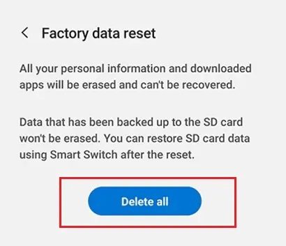 Factory-Data-reset-Samsung-Galaxy-S9-using-Settings كيفية إعادة تعيين Samsung Galaxy Note 8