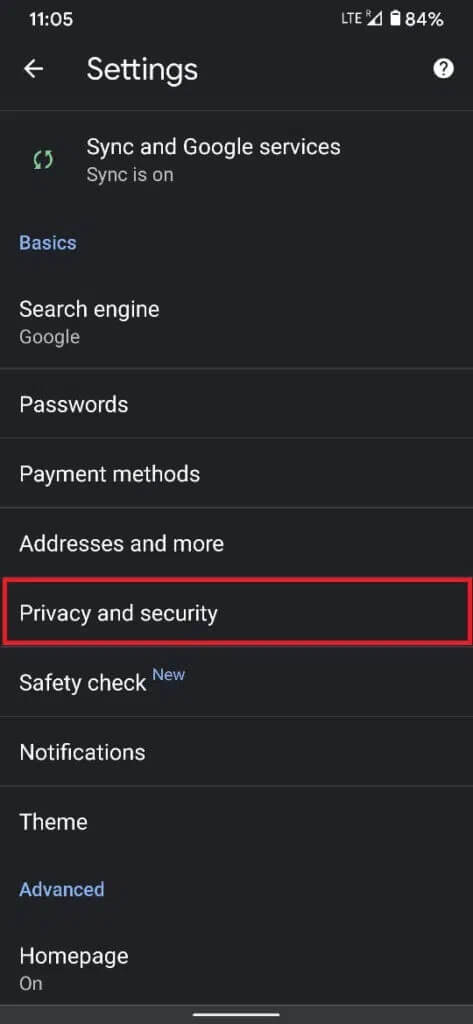 Find-the-option-titles-‘Privacy-and-security.-473x1024-1 كيفية إعادة تعيين Google Chrome على Android