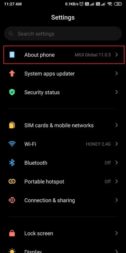 Go-to-the-About-phone-section.-512x1024-1 كيفية إصلاح عدم عمل إشعارات Twitter