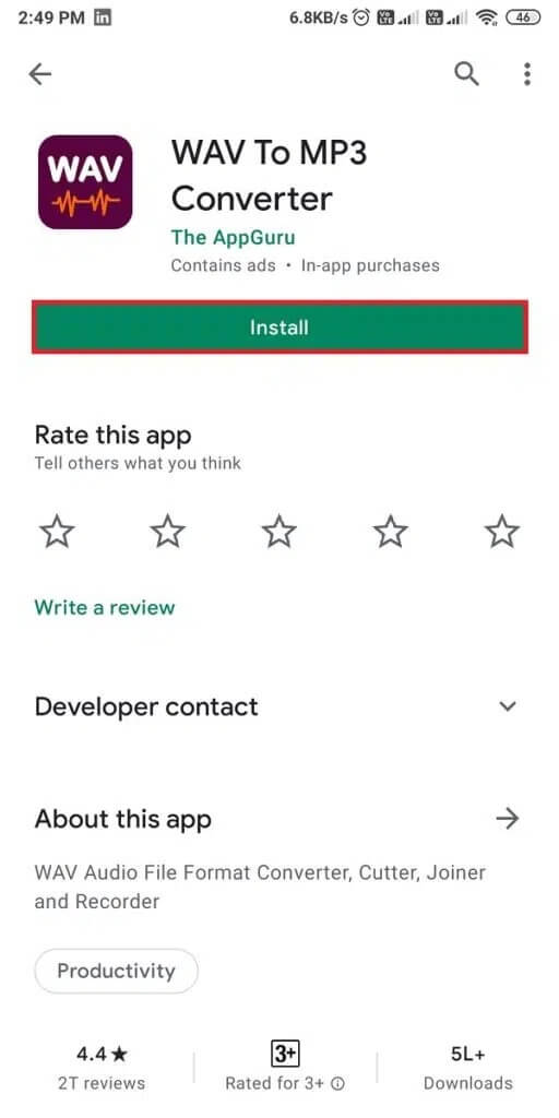 Install-WAV-to-MP3-Audio-Converter-by-The-AppGuru-512x1024-1 كيفية تحويل WAV إلى MP3