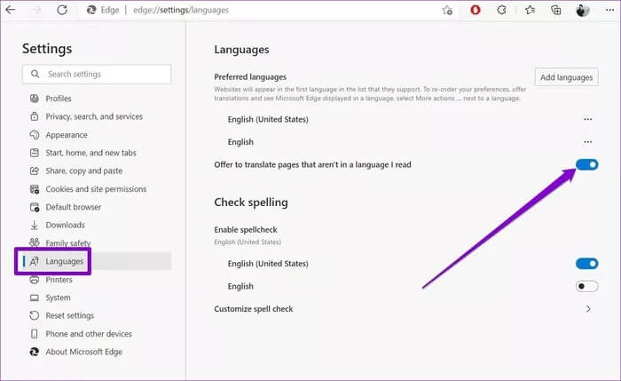 Language-Settings-in-Microsoft-Edge_935adec67b324b146ff212ec4c69054f كيفية ترجمة صفحة ويب تلقائيًا على الجوال و الحاسوب