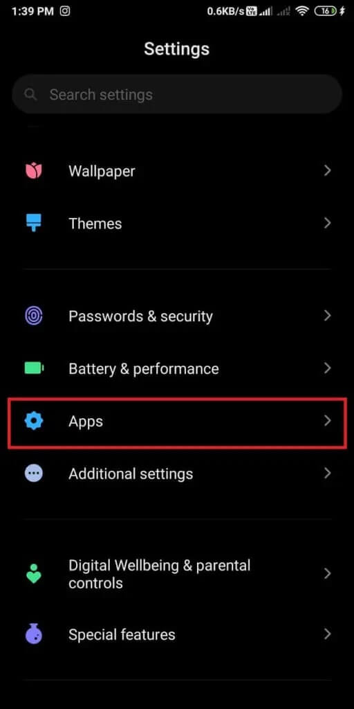 Locate-and-open-Apps-and-notifications.-512x1024-1 كيفية إصلاح عدم عمل إشعارات Twitter