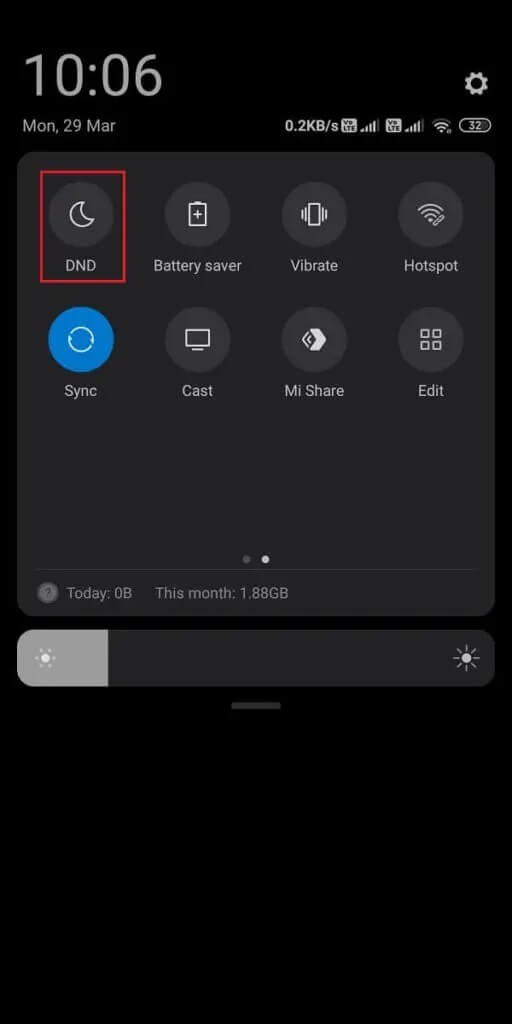 Locate-and-tap-on-DND-mode-to-disable-it.-512x1024-1 كيفية إصلاح عدم عمل إشعارات Twitter