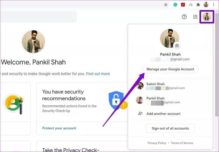 Manage-Your-Google-Account_2021-08-17-031011_935adec67b324b146ff212ec4c69054f كيفية حظر أو إلغاء حظر شخص ما على Google Drive