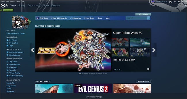 New-Steam-skin كيفية تثبيت Steam Skins على نظام التشغيل Windows 10