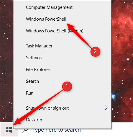 Open-the-Power-User-menu-and-click-Windows-PowerShell. 13 طريقة لفتح تطبيق إعدادات Windows 10