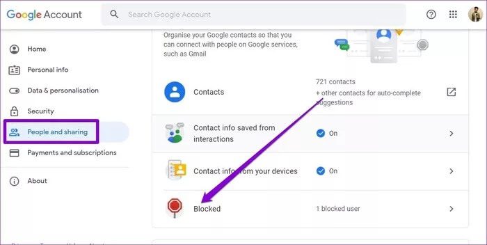 People-and-Sharing-Tab-in-Google-Drive_935adec67b324b146ff212ec4c69054f كيفية حظر أو إلغاء حظر شخص ما على Google Drive