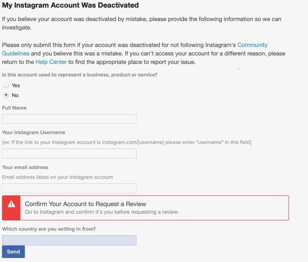 Request-Review-Instagram-1024x873.jpg-1 كيفية الإصلاح لا يمكنني الإعجاب بالصور على Instagram