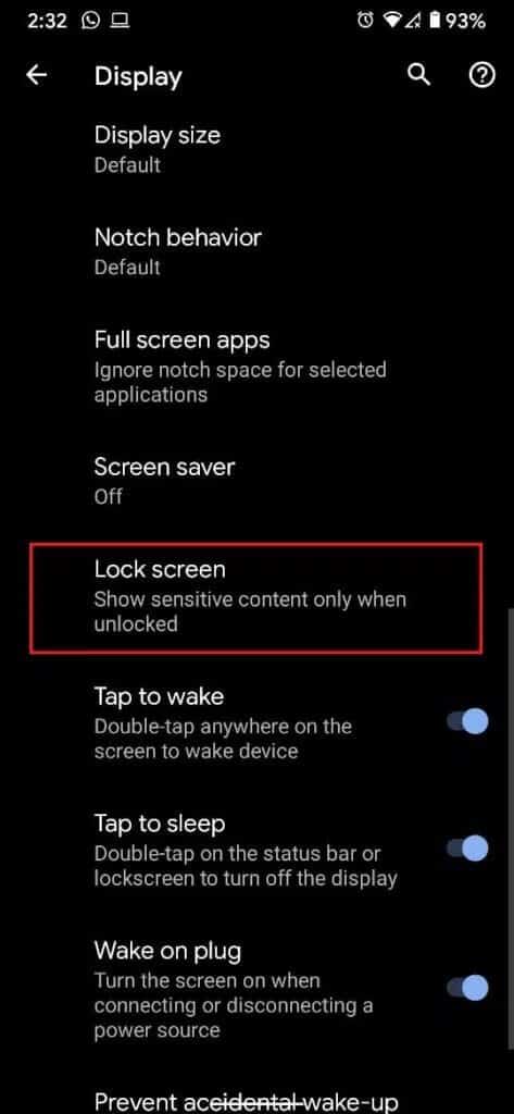Scroll-down-and-select-the-option-titled-Lock-Screen-473x1024-2 كيفية تمكين العرض دائمًا على Android