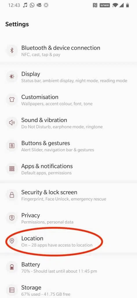 Scroll-to-the-Location-option-473x1024-1 7 طرق لإصلاح بطئ Google Maps و تحسين سرعته