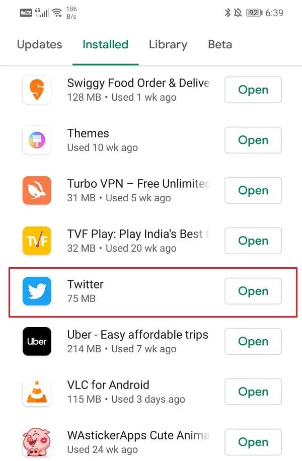 Search-Twitter-and-check-if-there-are-any-pending-updates كيفية إصلاح عدم عمل إشعارات Twitter
