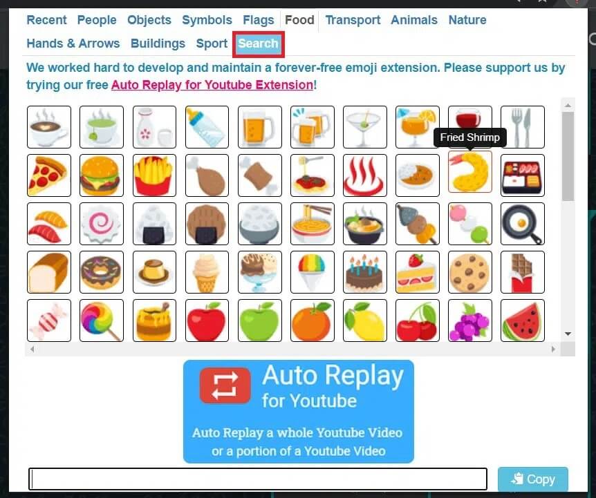 Search-appear-on-the-top-right-corner-of-your-screen كيفية استخدام Emojis على Windows 10