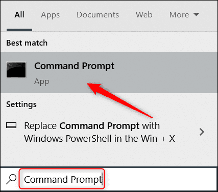 Search-for-Command-Prompt-in-Windows-Search. 13 طريقة لفتح تطبيق إعدادات Windows 10