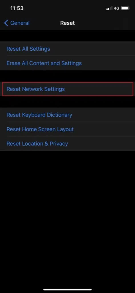 Select-Reset-network-settings-473x1024-1 كيفية إصلاح عدم عمل Apple CarPlay
