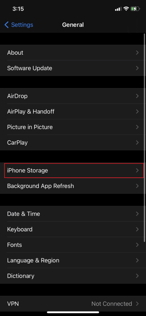 Select-iPhone-Storage-473x1024-1 إصلاح ارتفاع درجة حرارة iPhone ولا يتم تشغيله