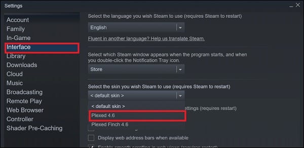 Steam-Skins-How-To-Use كيفية تثبيت Steam Skins على نظام التشغيل Windows 10