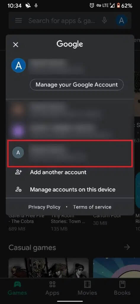Switch-to-a-different-Google-account-to-better-mask-your-location-473x1024-1 كيفية تنزيل تطبيقات Android غير المتوفرة في بلدك