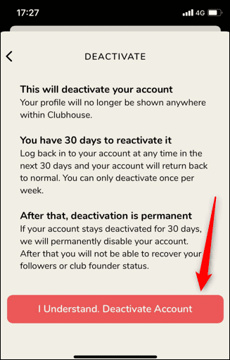 كيفية حذف (أو إلغاء تنشيط) حساب Clubhouse الخاص بك - %categories